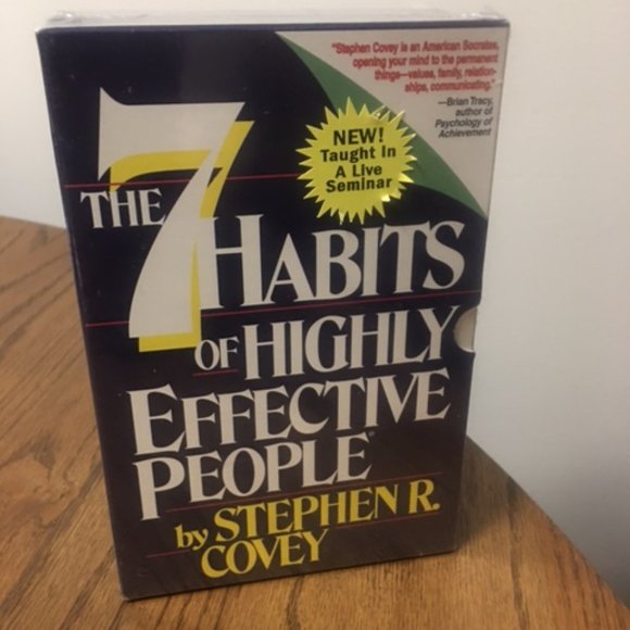 Cassette Tapes Stephen R. Covey 7 Habits of Highly Effective People  NWT - Picture 1 of 7